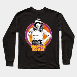 Retro Style Harvey Keitel Fan Art Design Long Sleeve T-Shirt